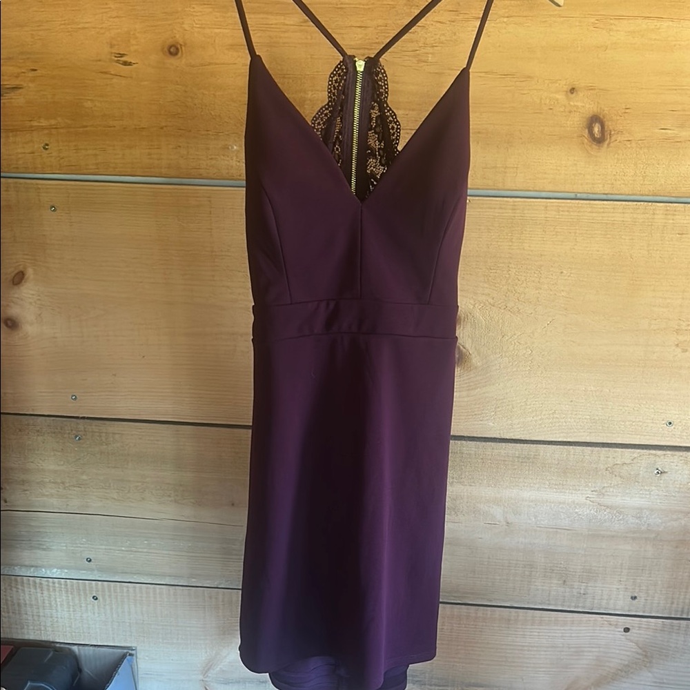 City Triangles Purple Slip Dress